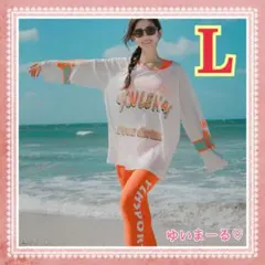 レディース 水着 体型カバー ラッシュガード Tシャツ レギンス ビキニ L