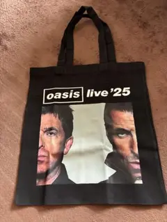 oasis トートバッグ ライブデザイン 黒