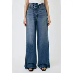 moussy CROSS WAIST WIDE STRAIGHT サイズ1のサムネイル