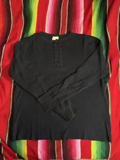 Lサイズ GLAD HAND packT 長袖 ワッフル ヘンリーネック