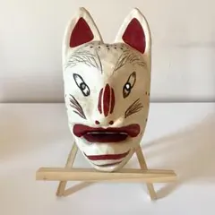 郷土玩具】廃絶 鳥取張子 きつね面 - メルカリ