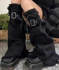 デニムレッグウォーマー