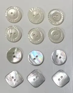 シェルボタン　3種類　セット