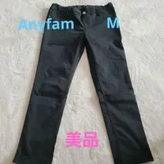 【美品】エニィファム　ブラックスキニーパンツ　七分丈　Mサイズ