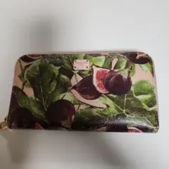 希少 DOLCE&GABBANA イチジク柄 長財布 レア品