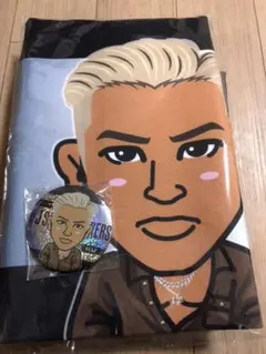 ELLYフェイスタオル　75ミリ缶バッチ