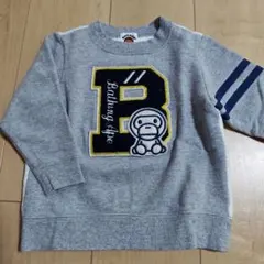 BAPE グレー トレーナー