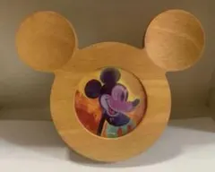 Disney　ディズニー　ミッキーマウス　フォトスタンド　写真立て　木製