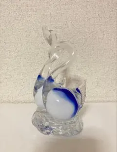 昭和レトロ Multi Glass マルティグラス スワン 白鳥 ガラス工芸 