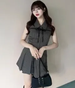 OLIVE des OLIVE ノースリーブシャツミニワンピース