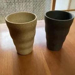 ビアグラス 陶器 日本製 おしゃれ ビアカップ ビールグラス シンプル 2個