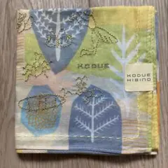KODUE HIBINO ハンカチ 植物柄 刺繍