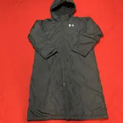 Under Armour フード付きロングコート YXL ブラック