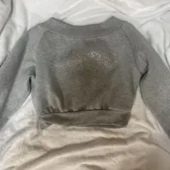 グレー クロップドトレーナー chou