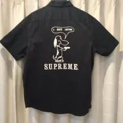 00s Old Supreme 半袖シャツ アメリカ製 ブラック M 古着通販 M☆古着 半袖 シャツ メンズ 00年代 00s BC ETHIC ラメ