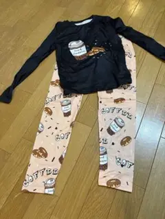 SHEIN コーヒー ドーナツ パジャマ 10Y