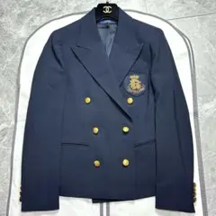 ラルフローレン♡紺ブレ テーラードジャケット 金ボタン　エンブレム　刺繍　L
