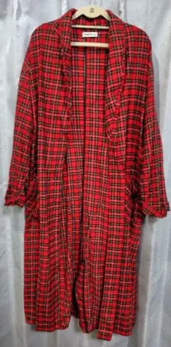 WEGO＊赤チェック/ロングガウン