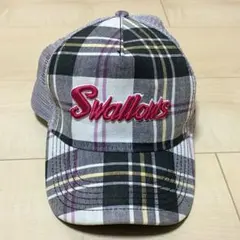 東京ヤクルトスワローズ Swallows チェック柄 キャップ NEW ERA