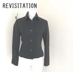 REVISITATION　リヴィジテーション　コーデュロイ　きれいめジャケット黒のサムネイル