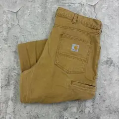 Carhartt　ダックパンツ　ワークパンツ　W37 L31　ブラウン　古着のサムネイル