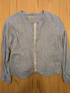 最終価格。サマンサモスモス　青色　ノーカラージャケット