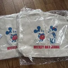 MICKEY AND MINNIE トート　エコバッグ　2枚セット　リバーシブルのサムネイル