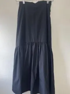 ブラック フレアスカート フリーサイズ