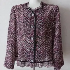 長袖ブラウス　花柄のブラウス　11号　昭和レトロ　小花