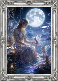 月光の女神と妖精たち ～虹色に輝く幻想の湖～