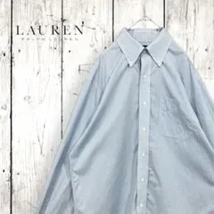 ローレンラルフローレン★チェックシャツ★コットン★BD★ノンアイロン
