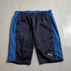 PUMA プーマ　サッカー ハーフパンツ　ブルー　Ｍ　スポーツウェア