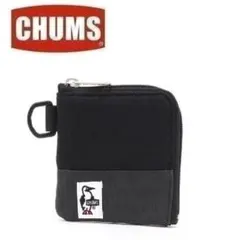 チャムス スクエアコインケース スウェットナイロン ブラック CH60-3613