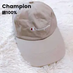 Champion　チャンピオン　ベースボールキャップ　ベージュ　キャップ　刺繍