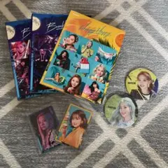 HAPPY HAPPY1枚breakthrough3枚TWICE 缶バッチトレカ