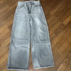 WEGO グレー ワイドデニムパンツ