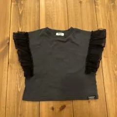 BREEZE チュール付き黒Tシャツ 90