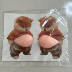 SNSでバズり中！柴犬のぷにぷにシール 2枚セット