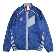 Y2K ハイテク adidas アディダス ナイロンジャケット ブルーL