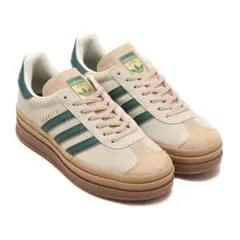 adidas Gazelle ホワイト/グリーン スニーカー