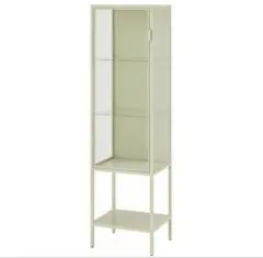 IKEA MILSBO ガラス扉キャビネット ホワイト - メルカリ