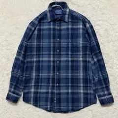 希少 USA製 ペンドルトン ×LL BEANコラボ チェックウールシャツ M