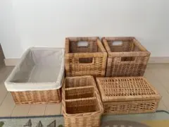 ウィッカーバスケットセット（収納用）