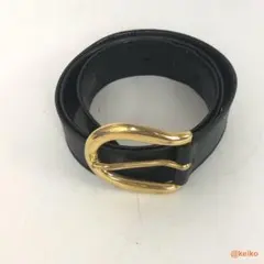 GUCCI グッチ レザーベルト ベルト バックル ゴールド金具 クラシック