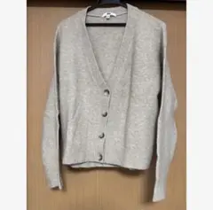 ユニクロ　モヘア　カーディガン　ベージュ　Mサイズ　匿名配送