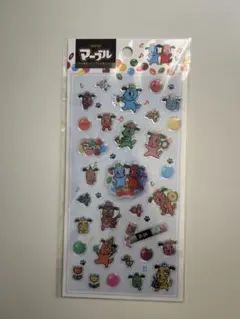 ぷくシャカシール　マーブル