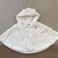 MIKIHOUSE フリースポンチョ ホワイト