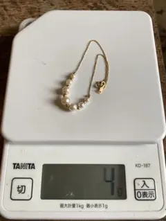 18金　パールのブレスレットorアンクレット