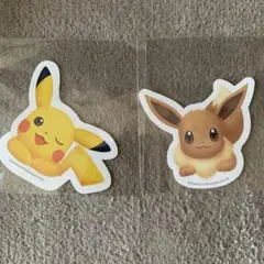 東京バナナ　ピカチュウ イーブイ ステッカーセット　ポケモン