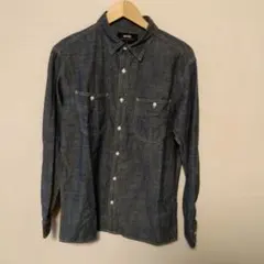 wmb デニムカラー 長袖シャツ L